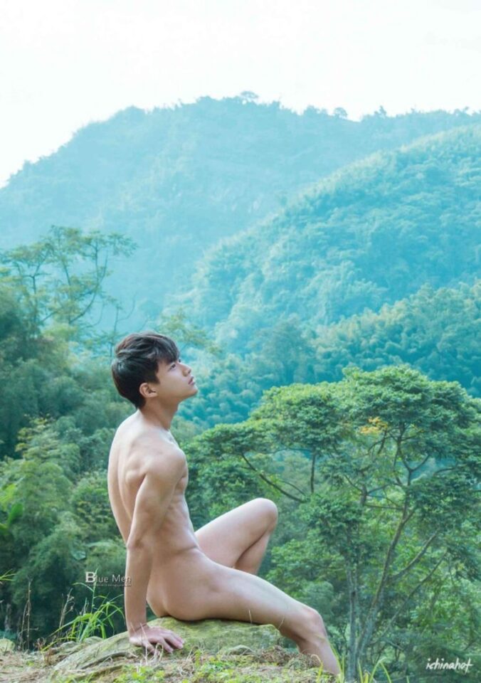 BLUEMEN蓝男色129 腼腆大J小鲜肉的森林故事 写真+视频 - 图3